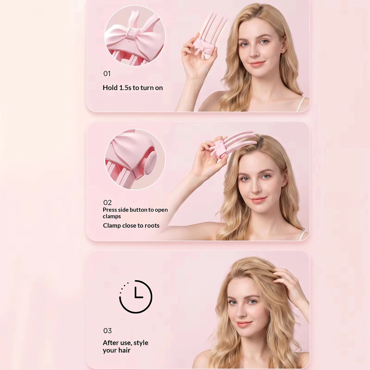 SOLEVA™ Heated Root Lift Volumizing Clip